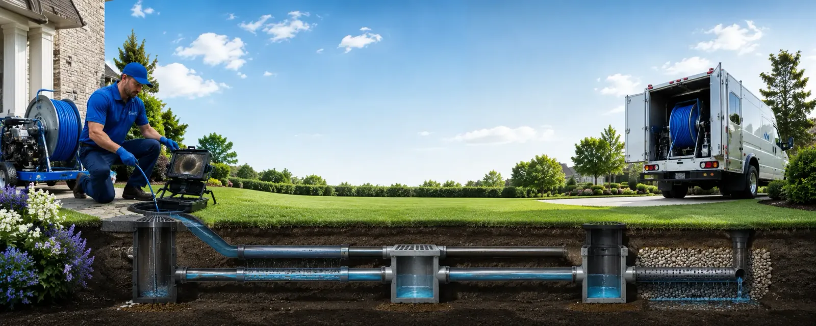 Outdoor drain cleaning information for Woodland, MI