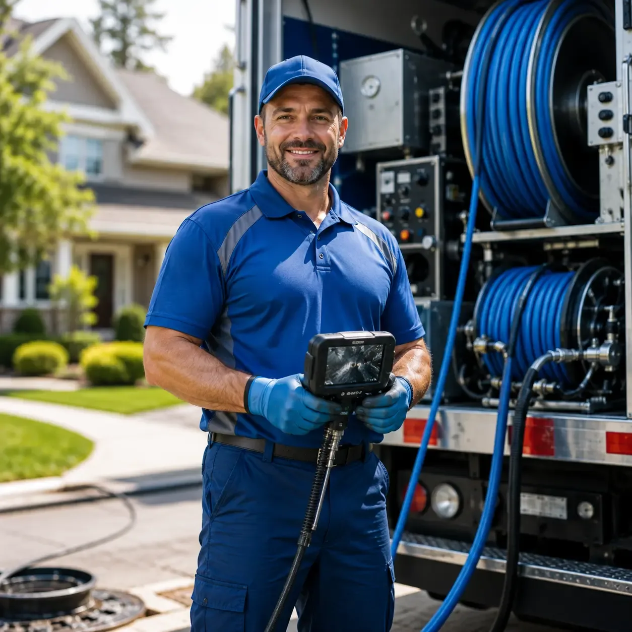 Local outdoor drain cleaning specialists in Woodland, MI